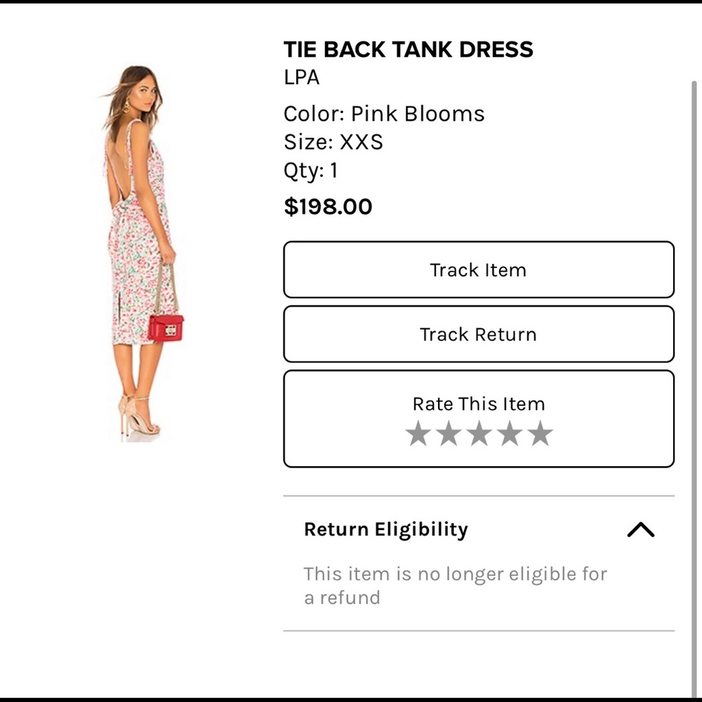 LPA Tie Back Dress XXS